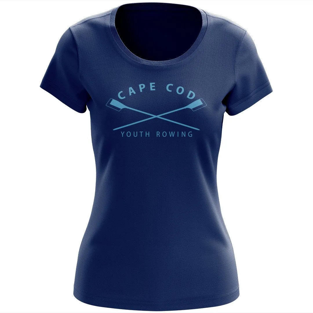 100% Cotton Cape Cod Youth Rowing Women's Team Spirit T-Shirt