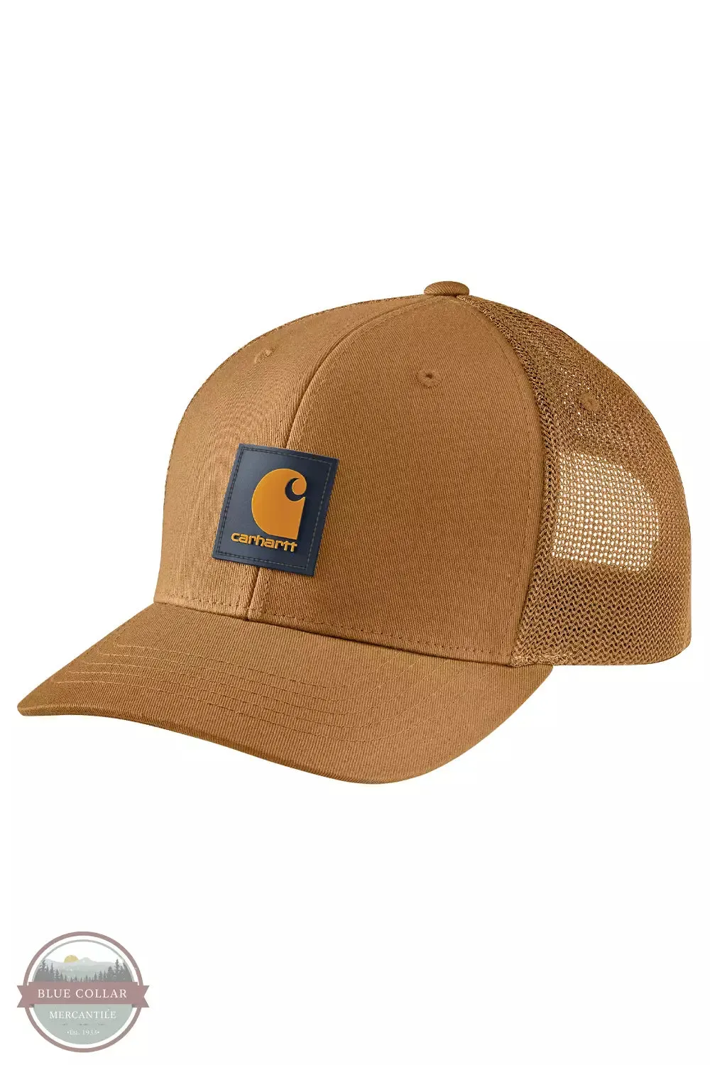 105216 Rugged Flex Twill Mesh-Back Logo Patch Cap