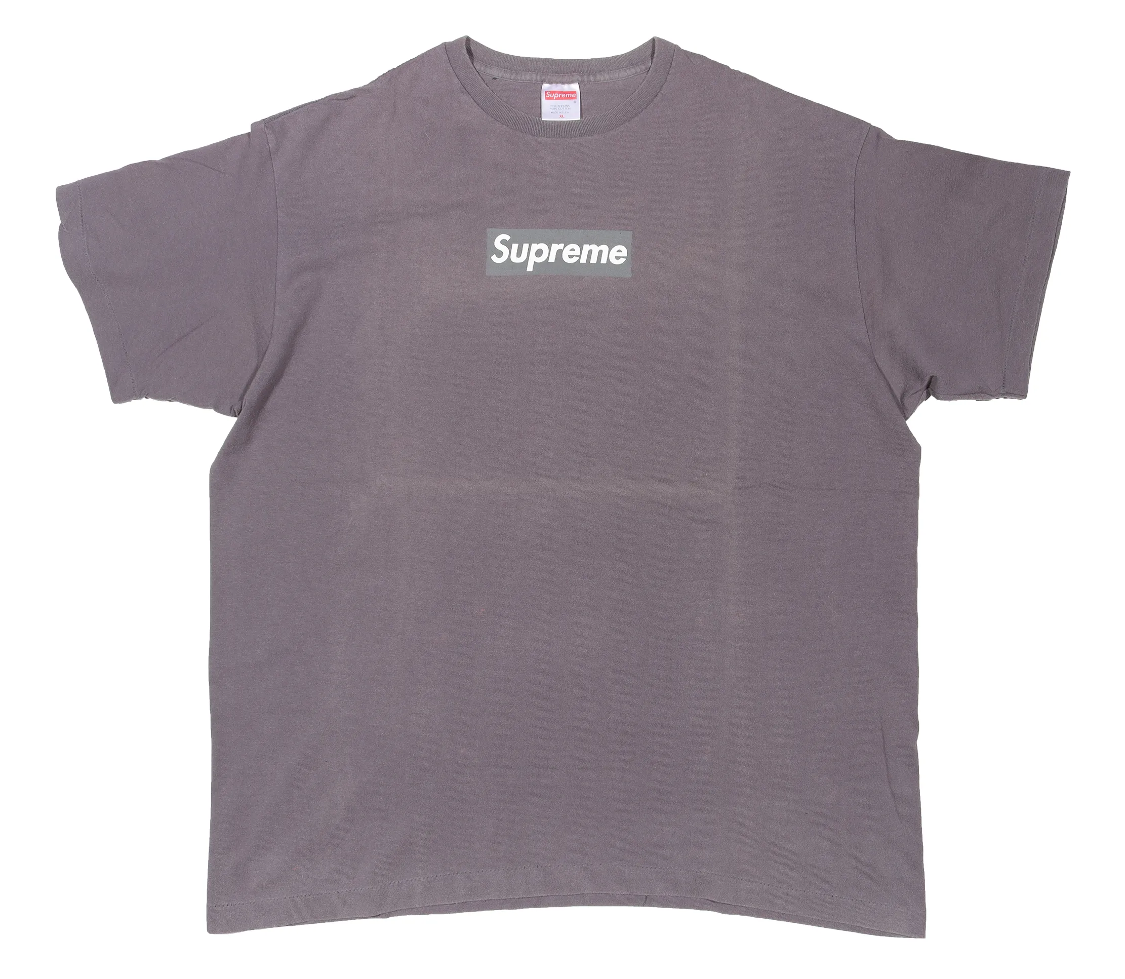 1990's Grey/Grey Box Logo Tee