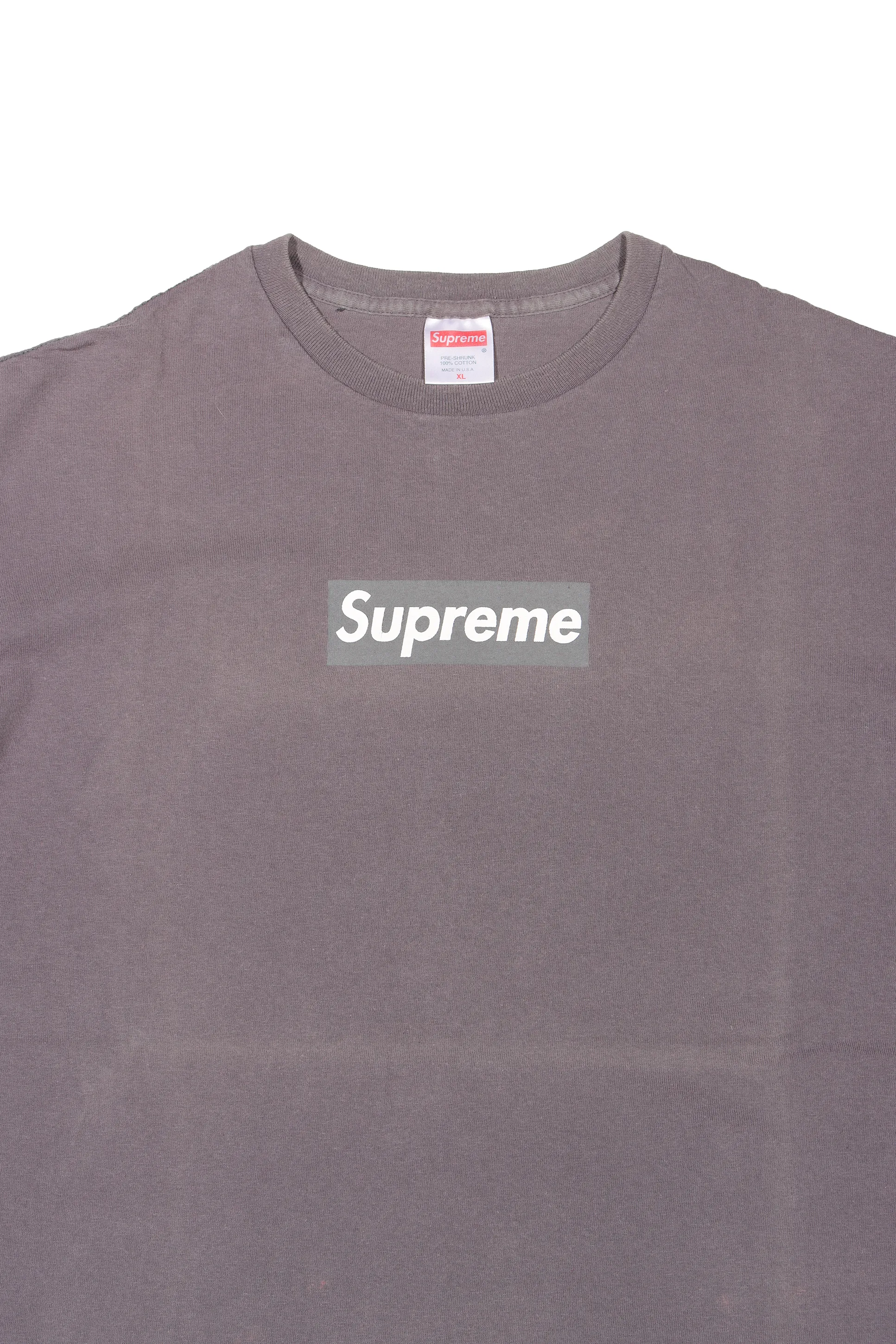 1990's Grey/Grey Box Logo Tee