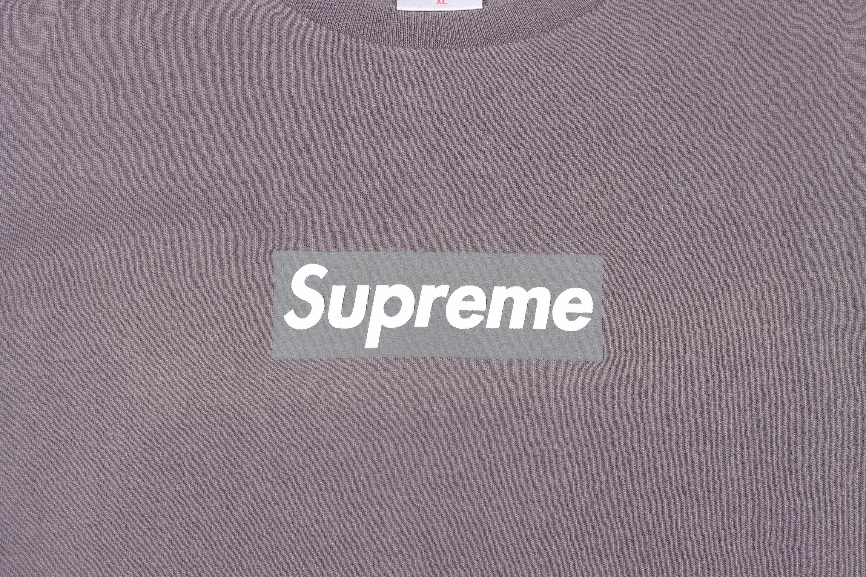 1990's Grey/Grey Box Logo Tee