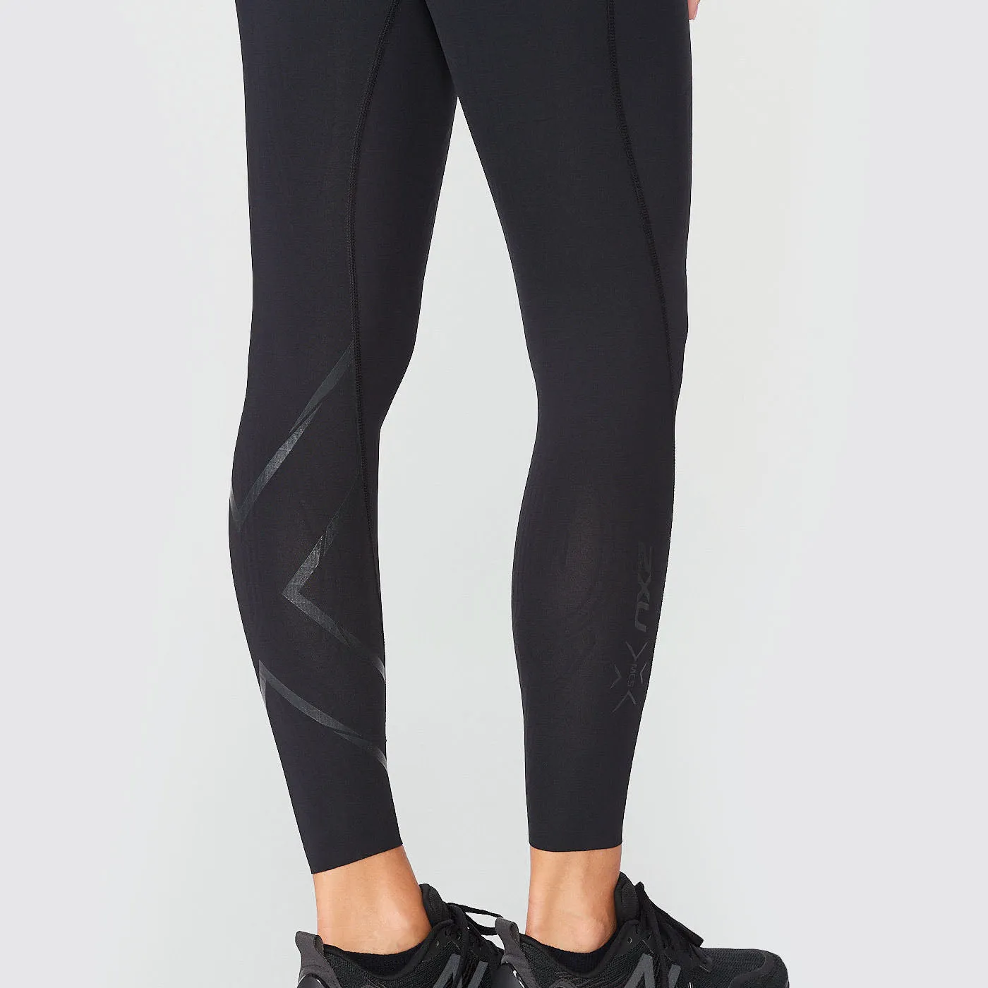 2XU - Force Mid-Rise Compression Tights - Black/Nero