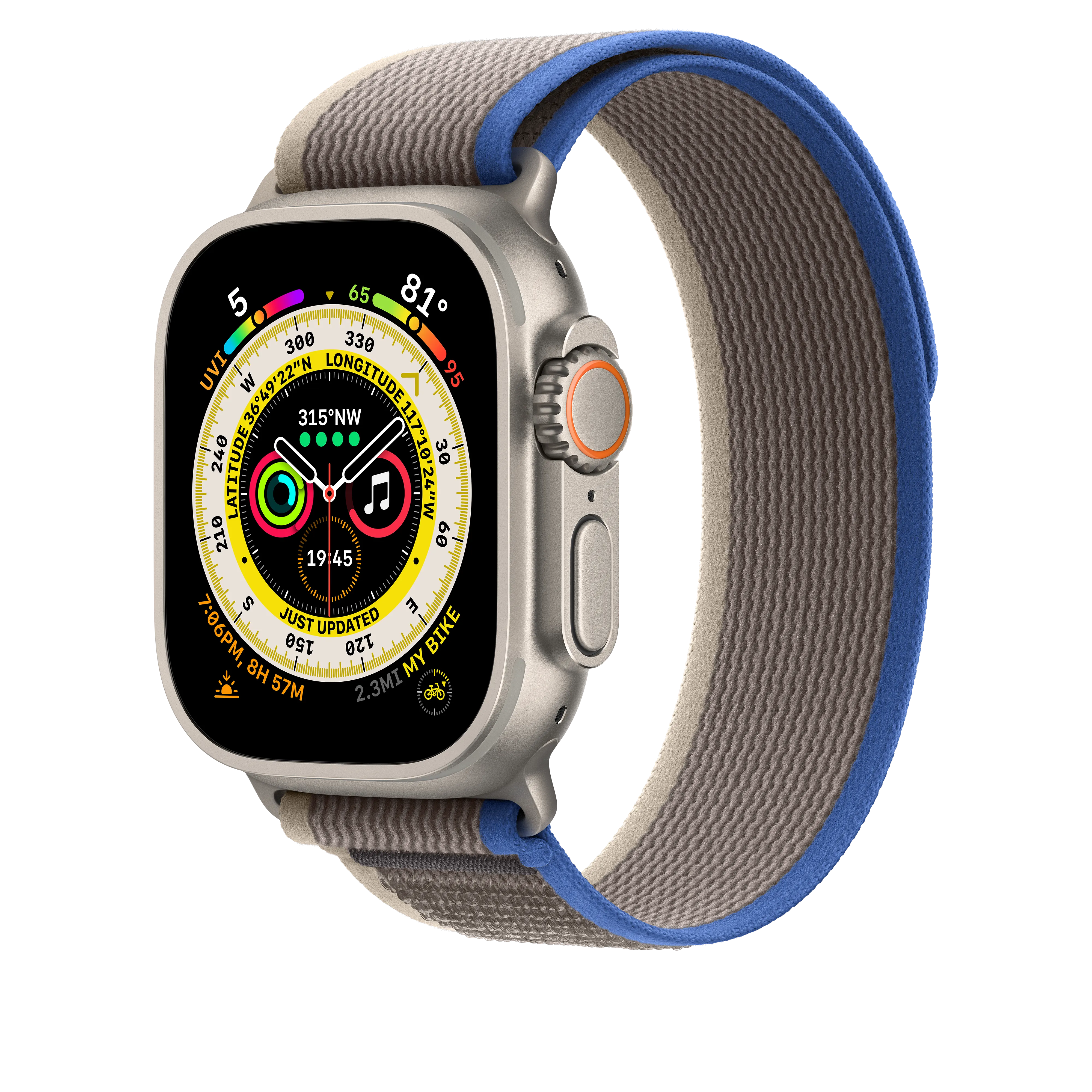 49mm Blue/Grey Trail Loop - S/M