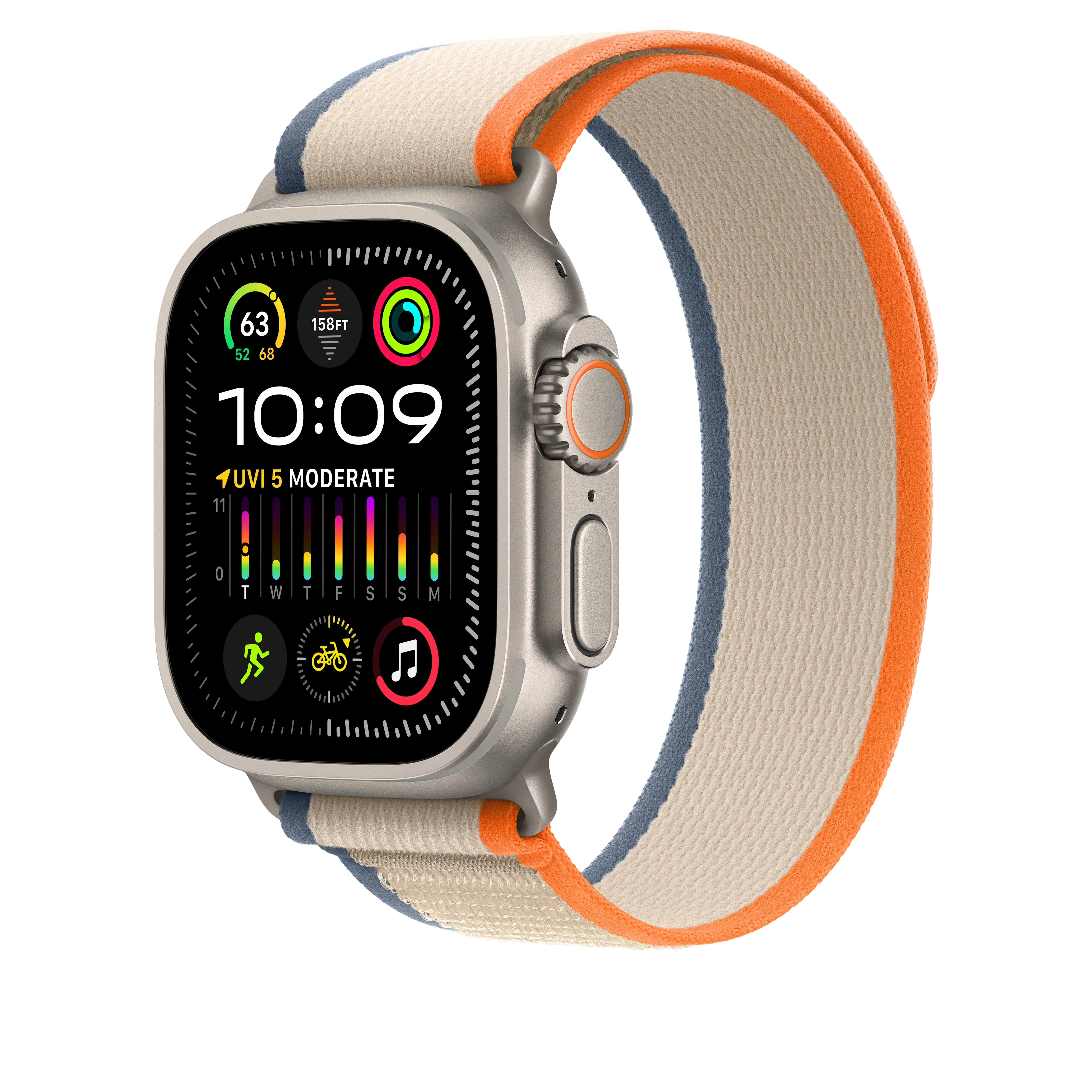 49mm Orange/Beige Trail Loop - M/L