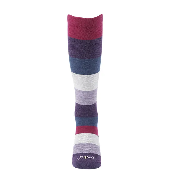 75% Rich Merino Wool Everyday Compression Socks (15-20mmHg) - Colorblock