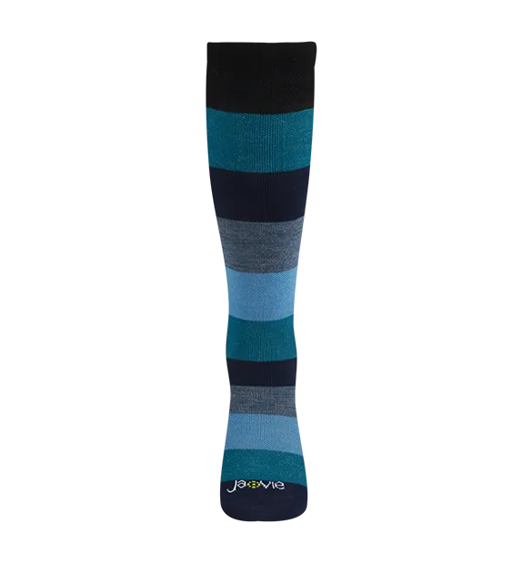 75% Rich Merino Wool Everyday Compression Socks (15-20mmHg) - Colorblock