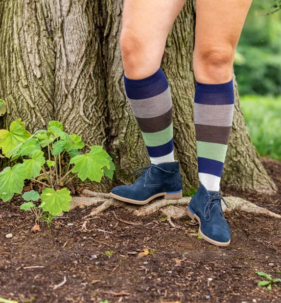 75% Rich Merino Wool Everyday Compression Socks (15-20mmHg) - Colorblock