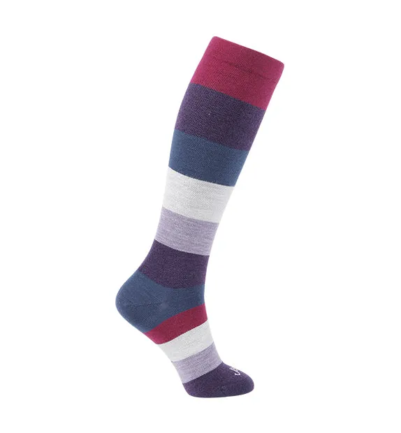 75% Rich Merino Wool Everyday Compression Socks (15-20mmHg) - Colorblock