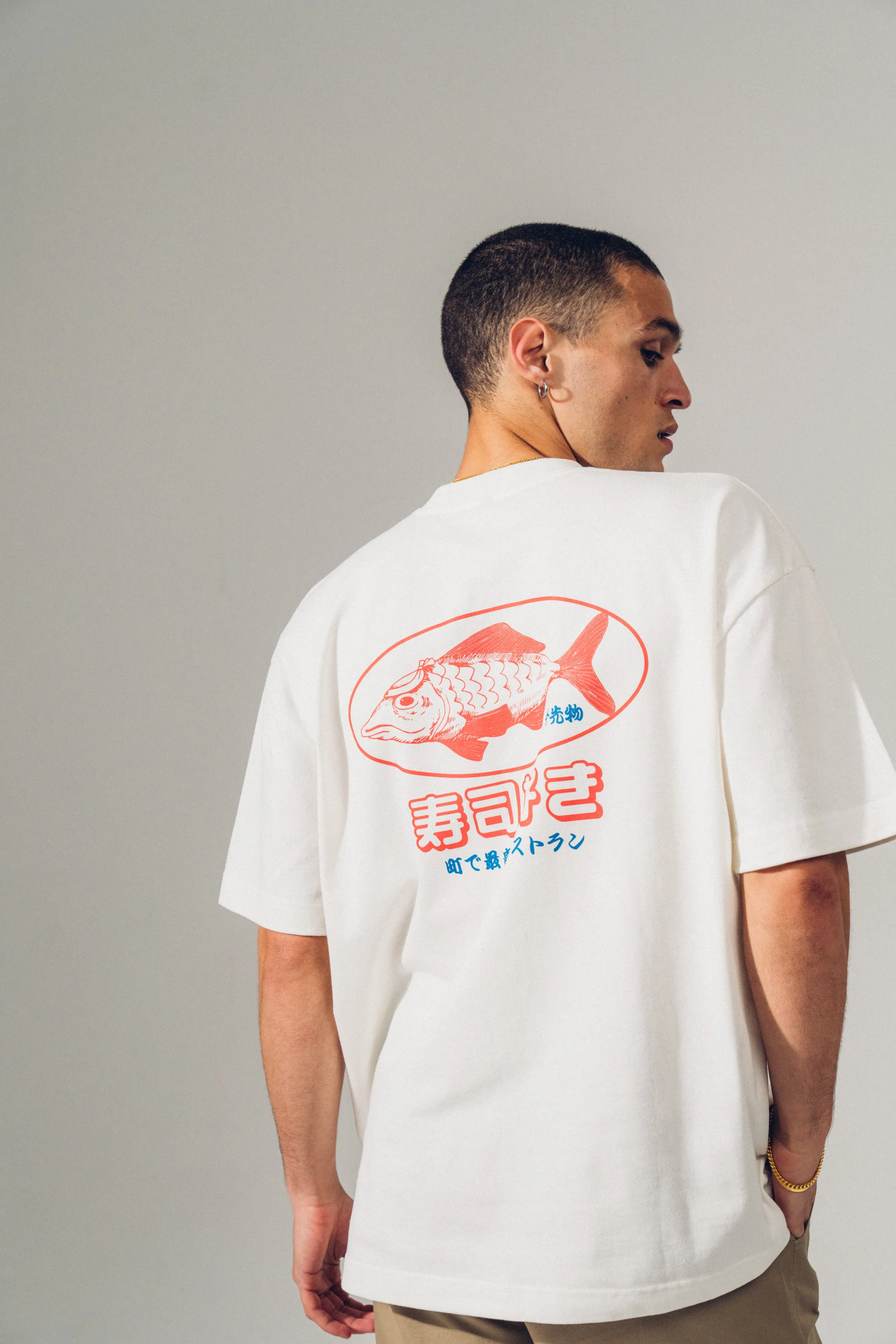 A Thousand Futures 'Sushi Lover' Tee - Vintage White