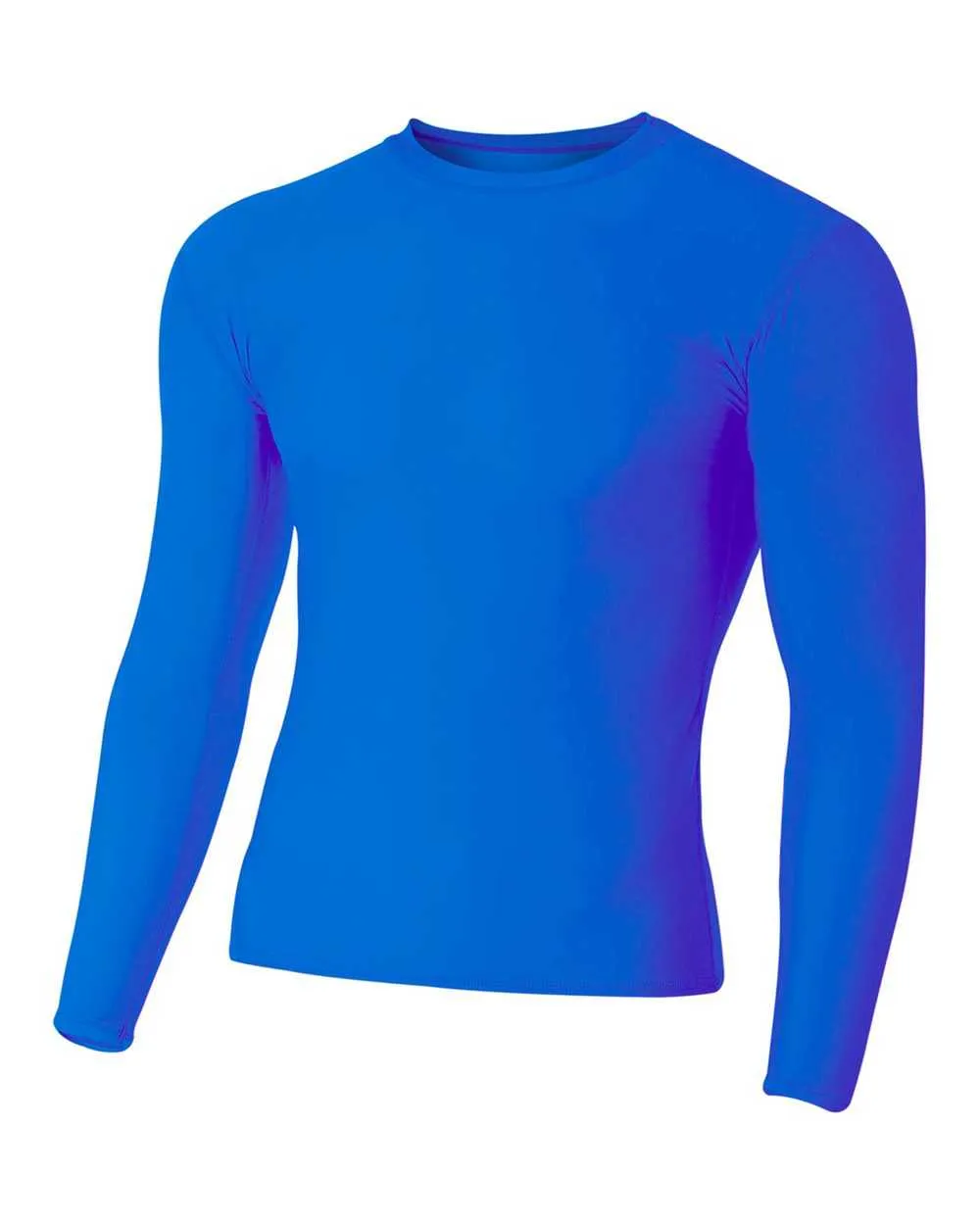 A4 N3133 Long Sleeve Compression Crew - Royal