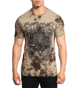 Affliction Precision T-Shirt Tobacco Crystal