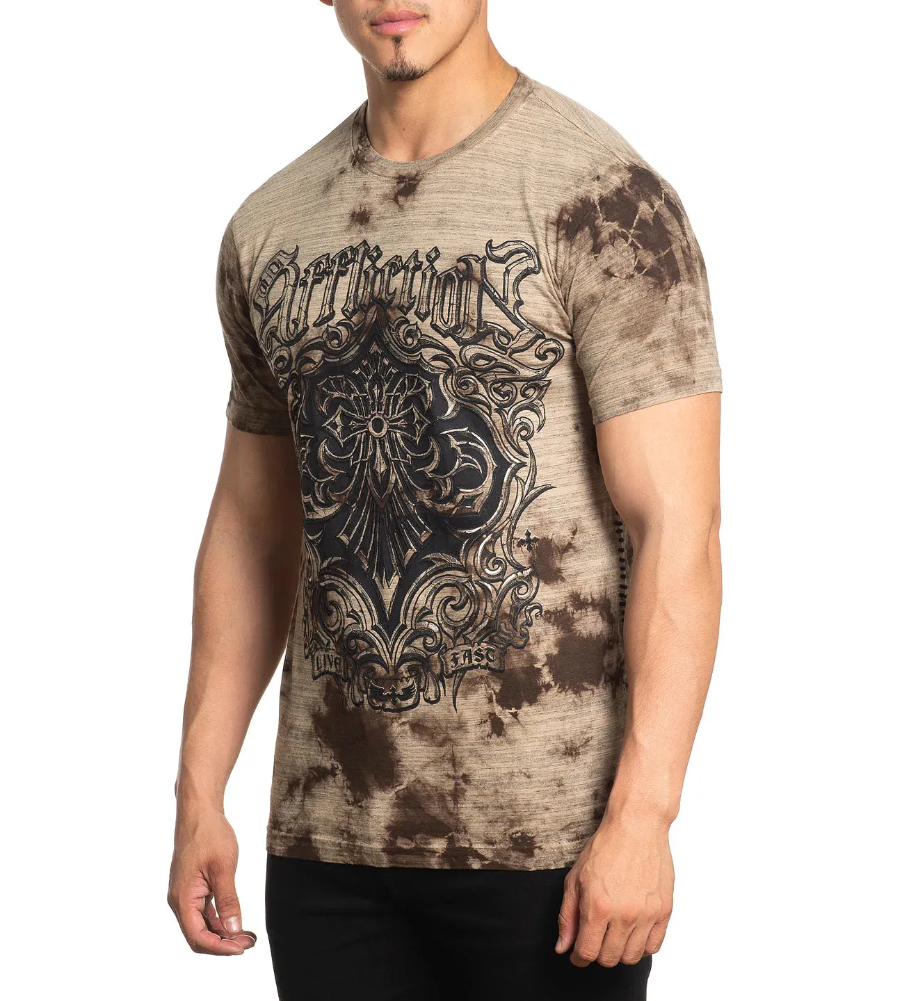 Affliction Precision T-Shirt Tobacco Crystal