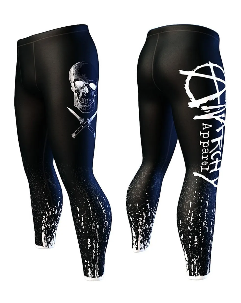 Mens Anarchy Apparel Vertex High-Performance Compression Leggings