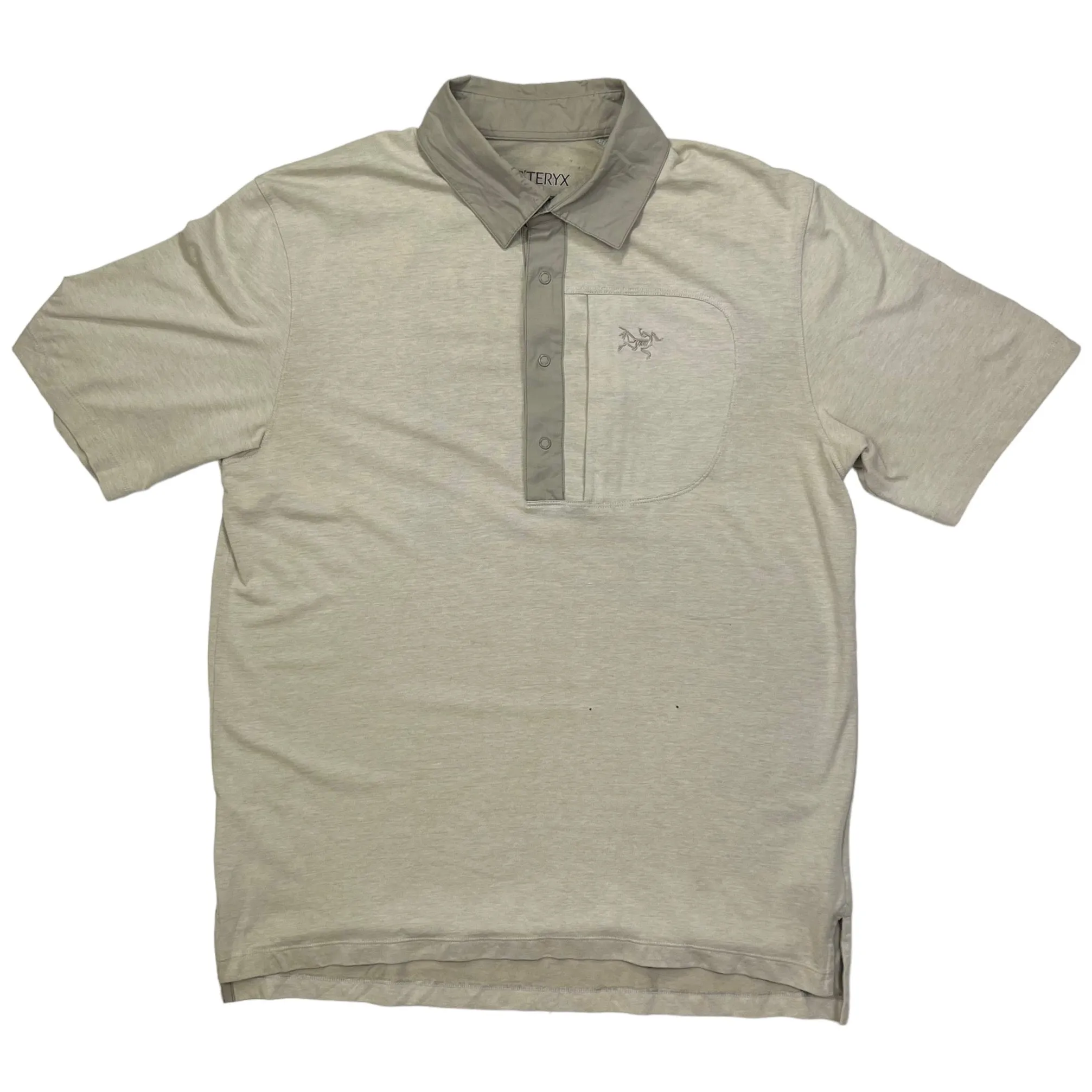 Arc'teryx Light Grey Short Sleeve Polo Shirt