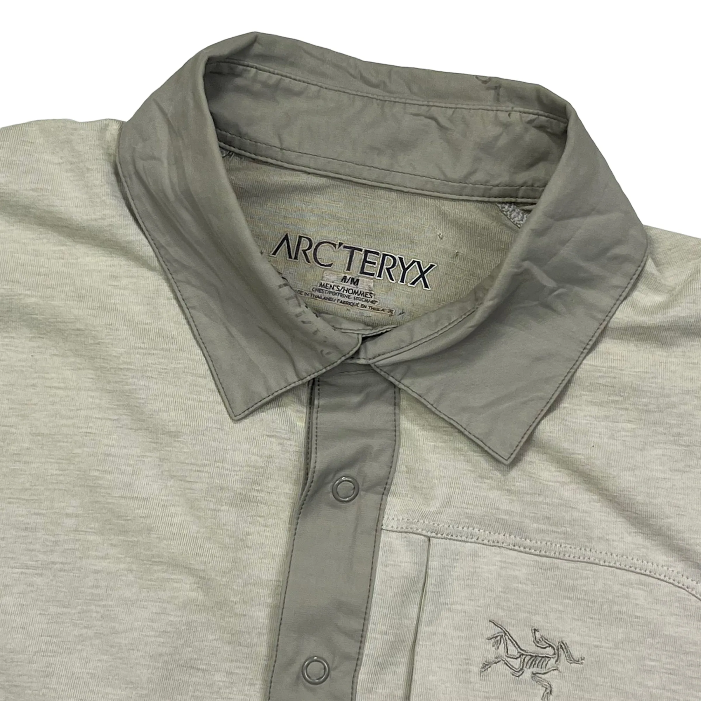 Arc'teryx Light Grey Short Sleeve Polo Shirt