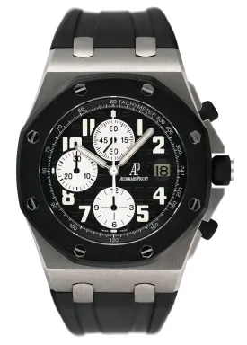 Audemars Piguet Royal Oak Offshore 25940SK Black Dial Mens Watch Box Papers