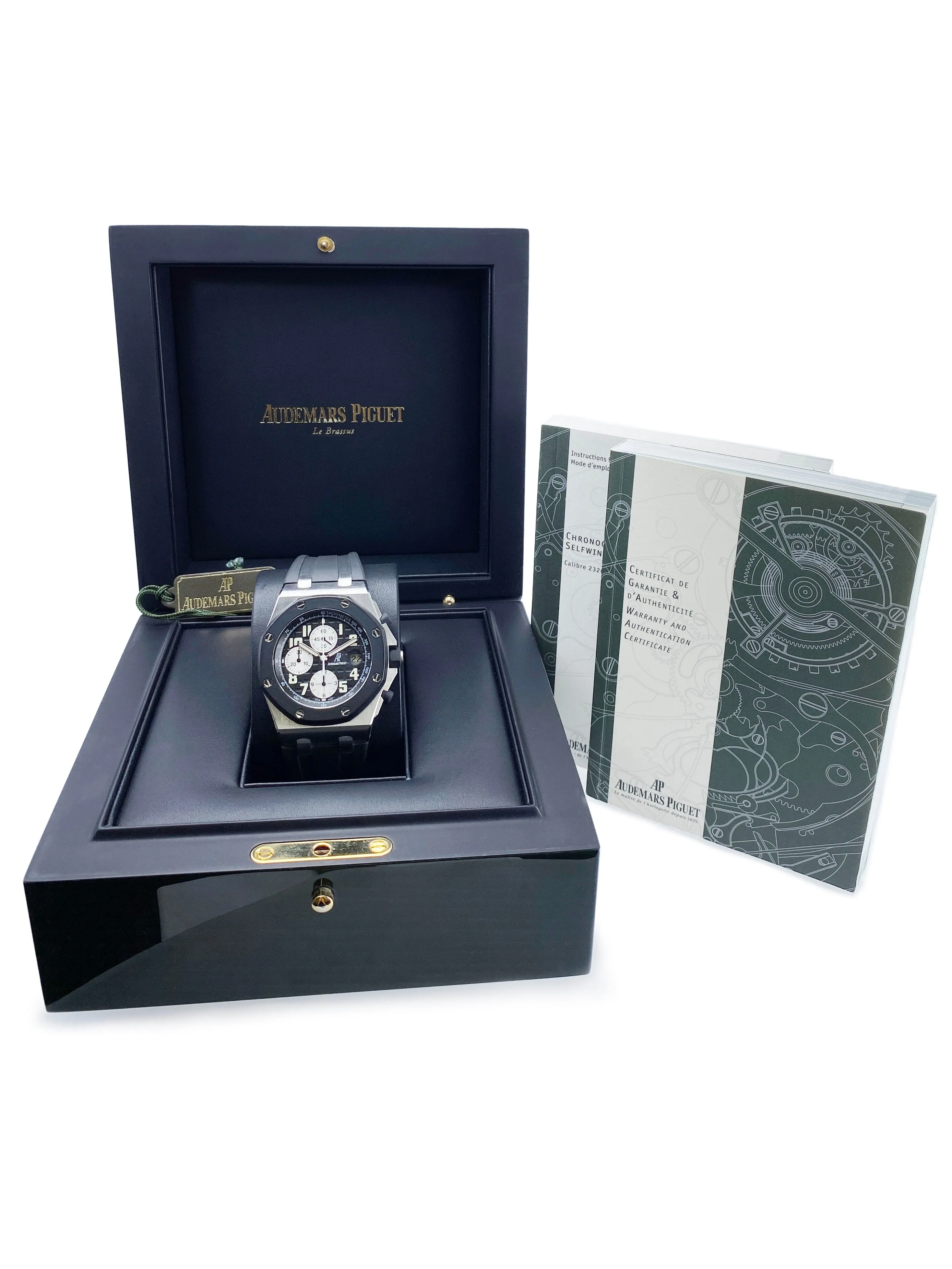 Audemars Piguet Royal Oak Offshore 25940SK Black Dial Mens Watch Box Papers