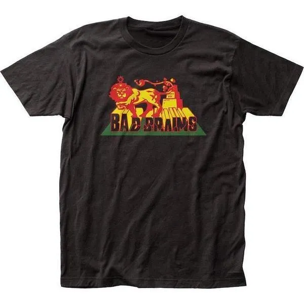 Bad Brains Rasta Lion Tee Black