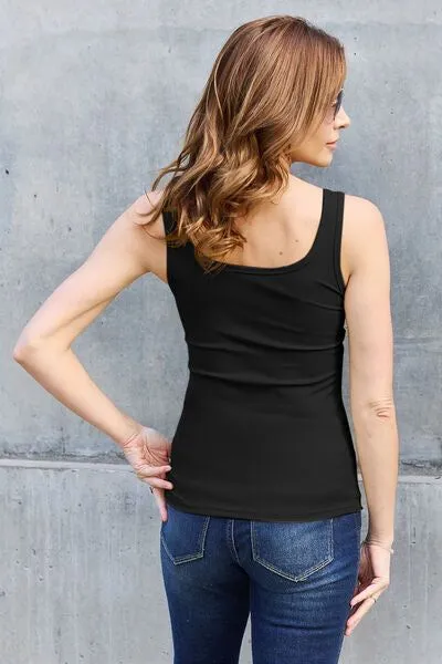 Basic Bae Square Neck Wide Strap Tank