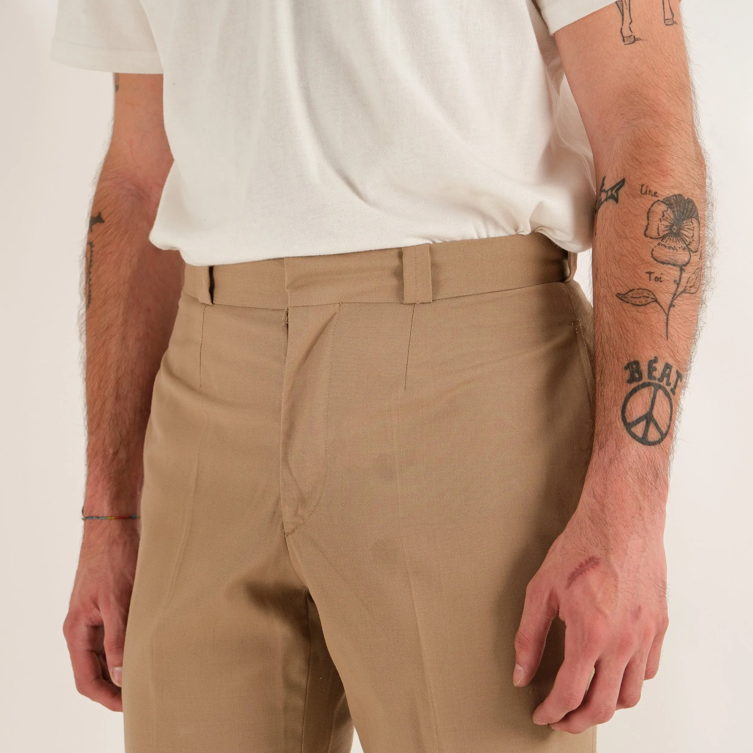 BEIGE HIGH WAIST FRENCH OFFICER