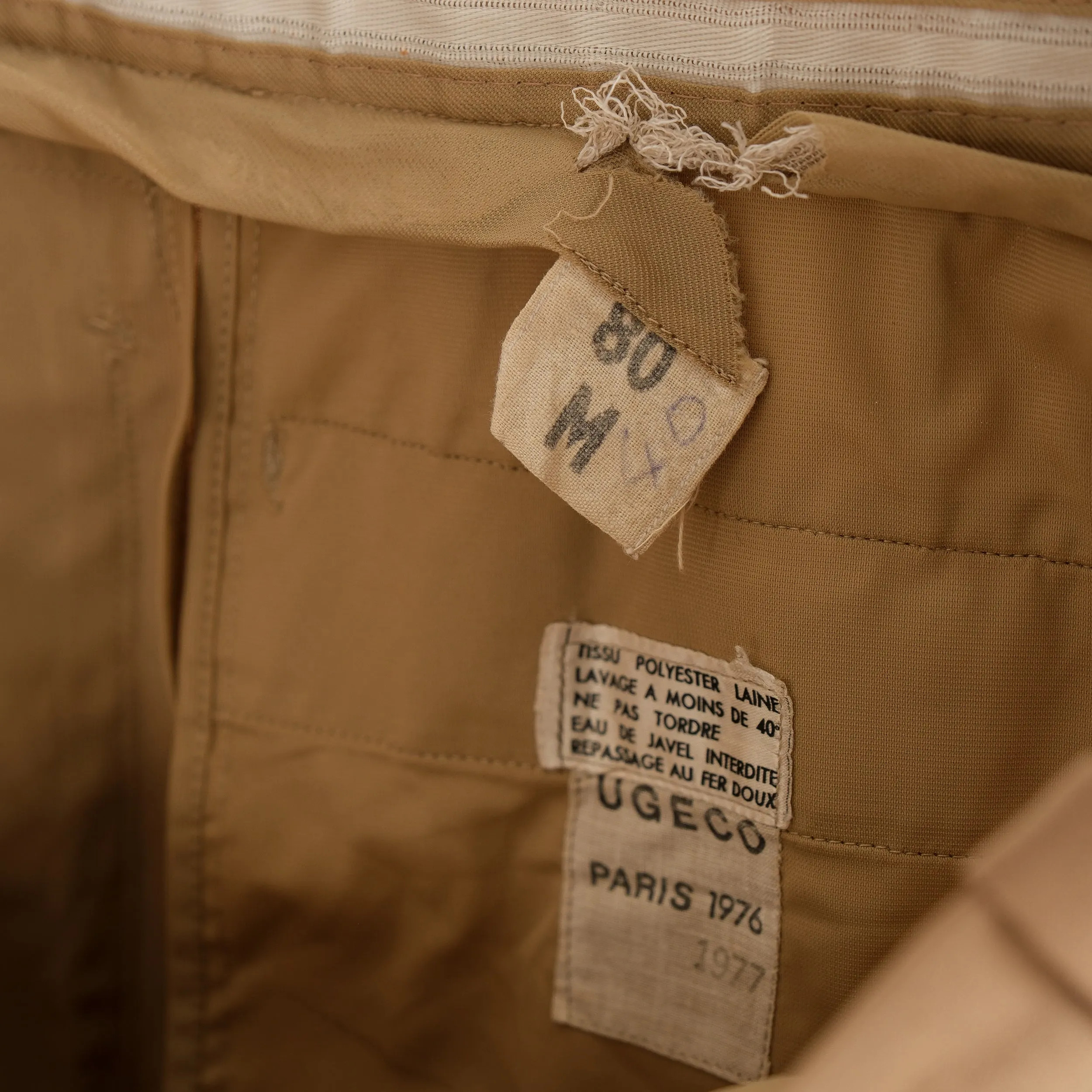 BEIGE HIGH WAIST FRENCH OFFICER