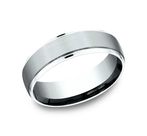 Benchmark 14k White Gold 6.5mm Band CF76502S14KW10