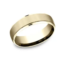 10K Yellow Gold 6.5mm Benchmark Band Ring CF76502S14KY