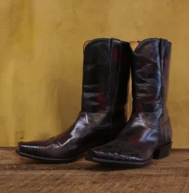 Black Cherry Calf & Gator 4889