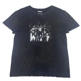 Black KISS Band Graphic T-shirt