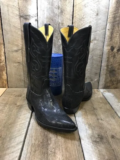 Black Shaved Stingray Tres Outlaws Men's Classic  Boot 4221