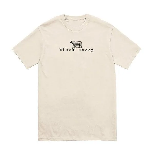 Black Sheep OG Logo Tee Cream - Black