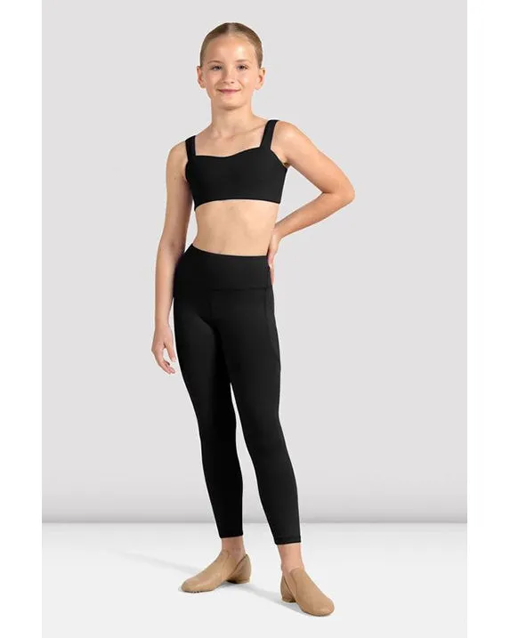 Bloch Fleur Sweetheart Neck Wide Strap Crop Bra Top - CZ4247 Girls