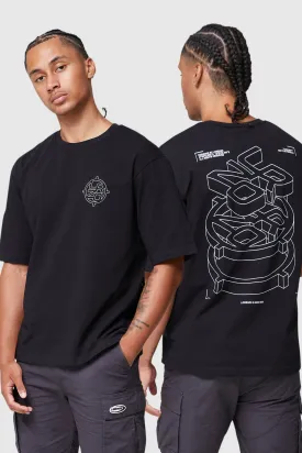 BLUEPRINT TEE - BLACK