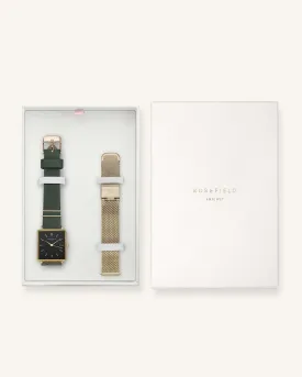 Boxy Black Forest Green   Strap Gift Set