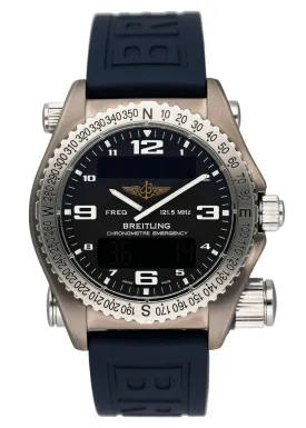 Breitling Emergency Superquartz E76321 Titanium Mens Watch