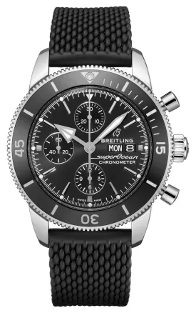 Breitling Superocean Heritage Chronograph Stainless Steel Black Dial Automatic Mens Watch A13313121B1S1