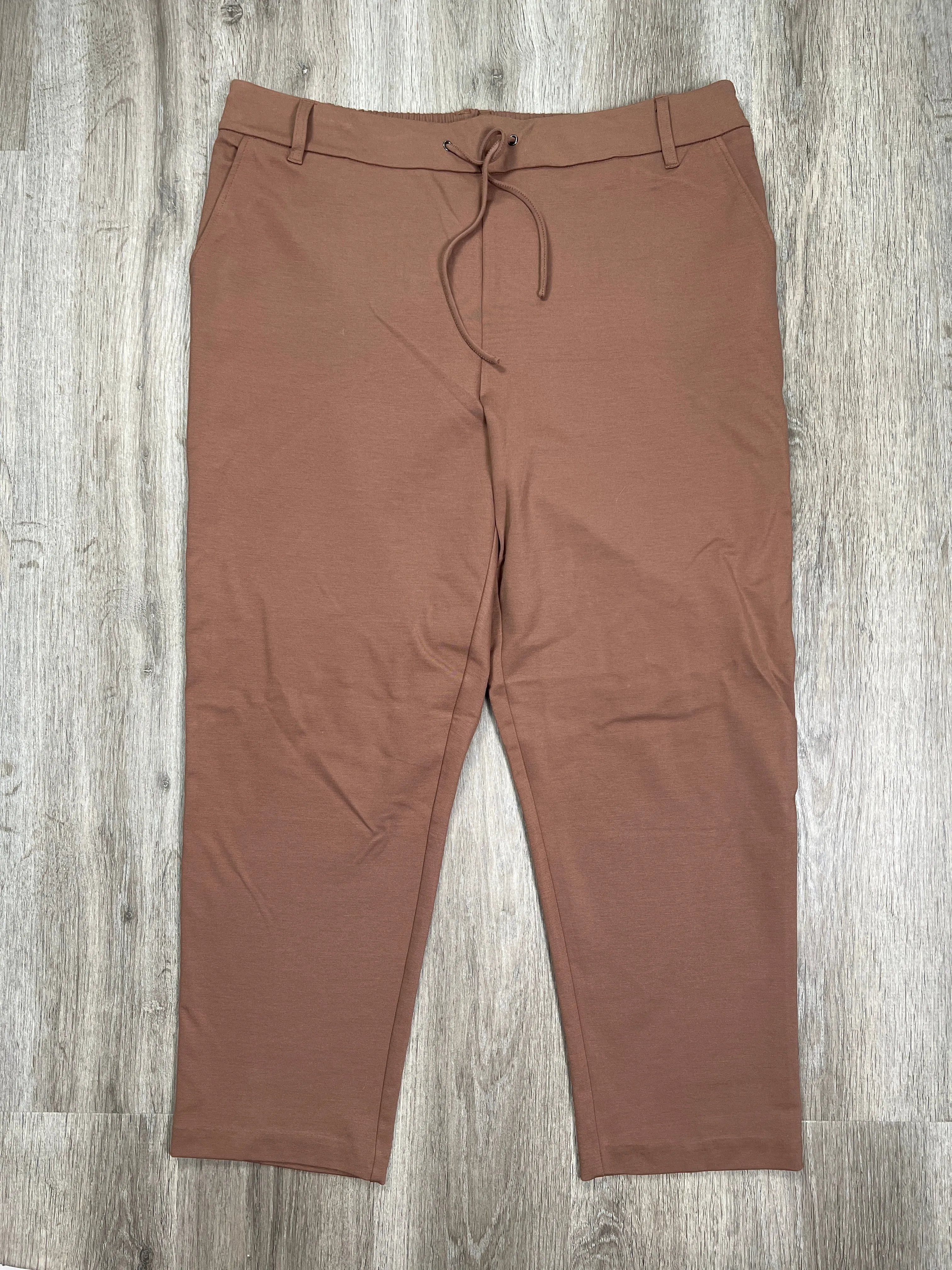 Brown Pants Cropped Jones New York, Size 2x