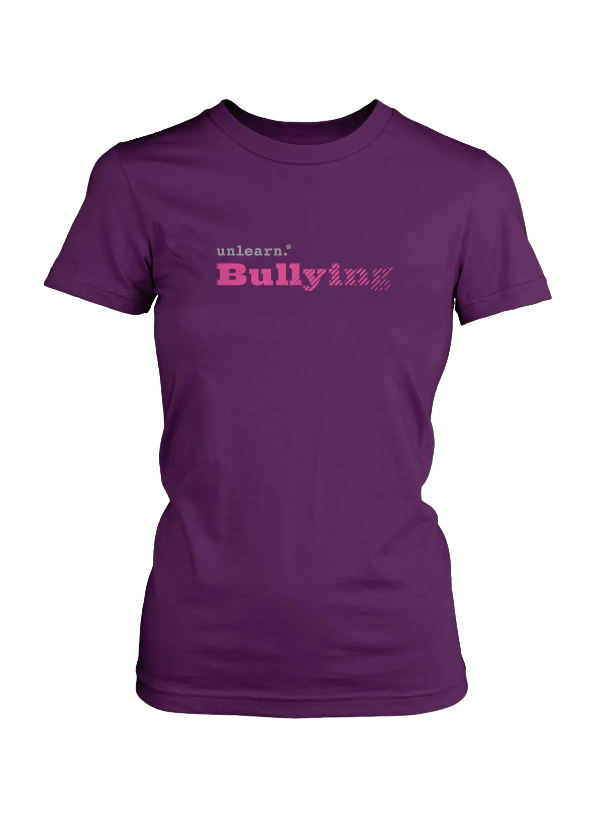 Bullying - Women's Fitted Purple T-Shirt