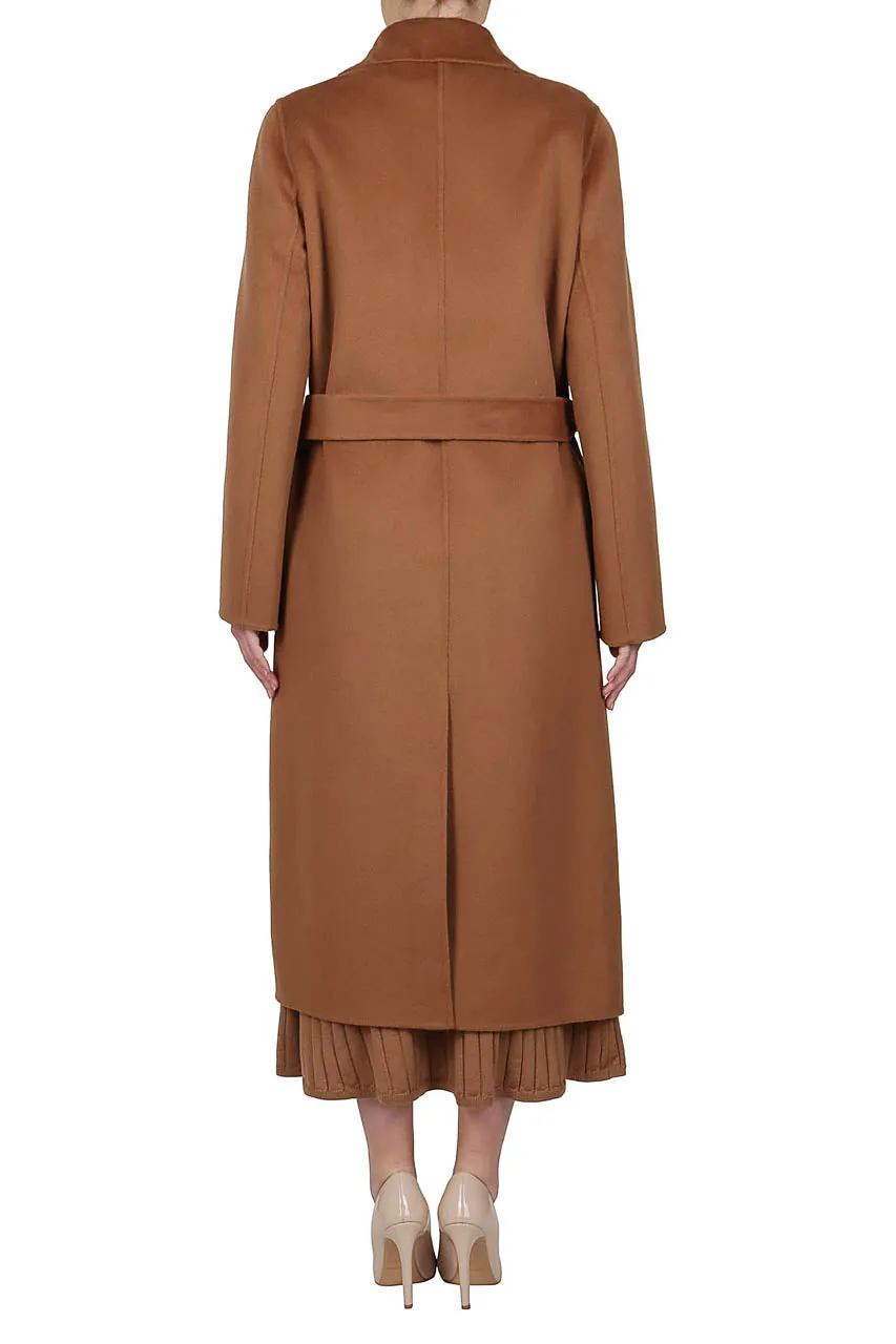 Cashmere and Wool Belted Coat - Wheat