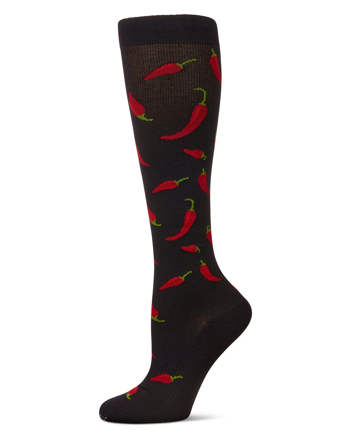 Chili Pepper 8-15 mmHg Graduated Bamboo Compression Socks