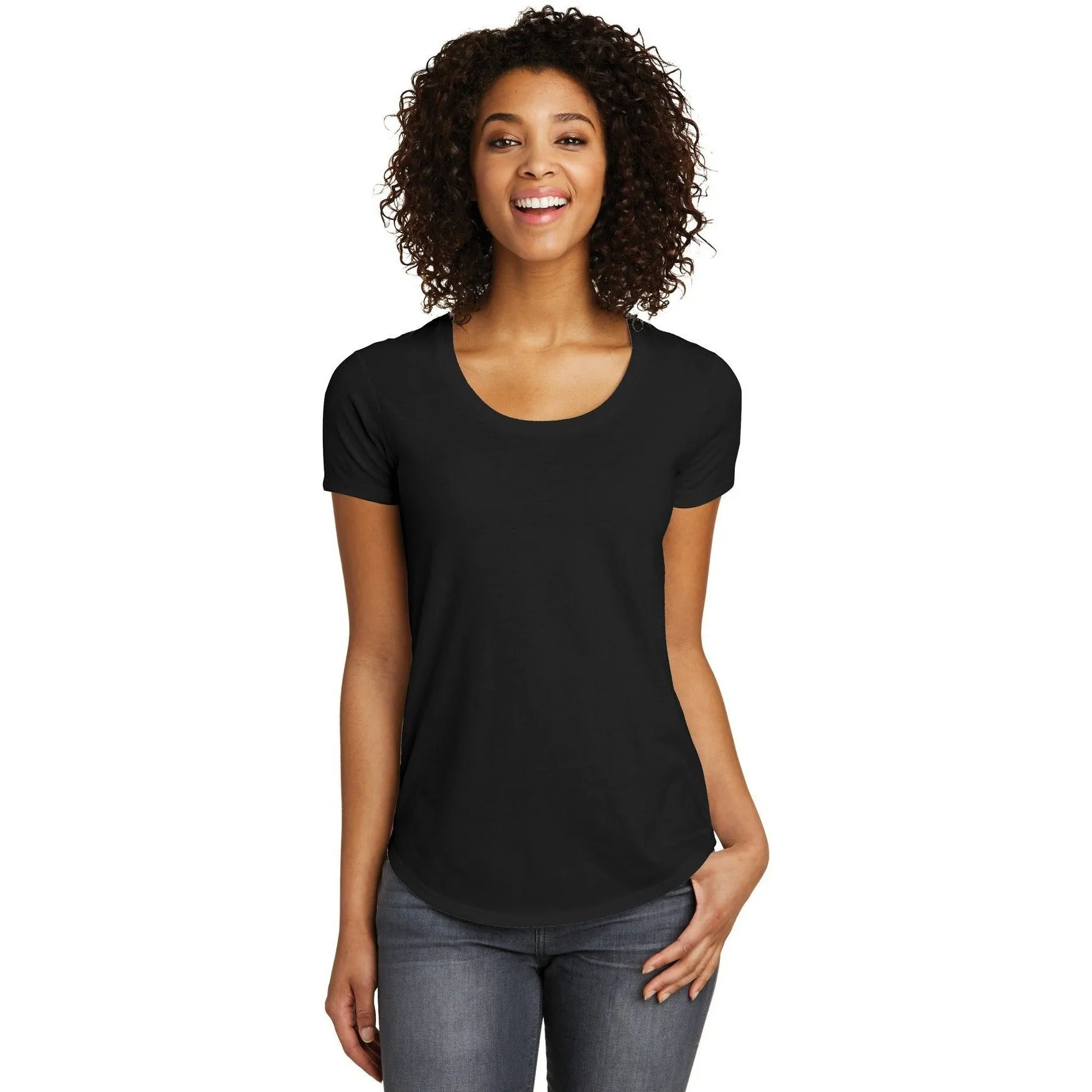 CLOSEOUT - District Women's Fitted Very Important Tee Scoop Neck