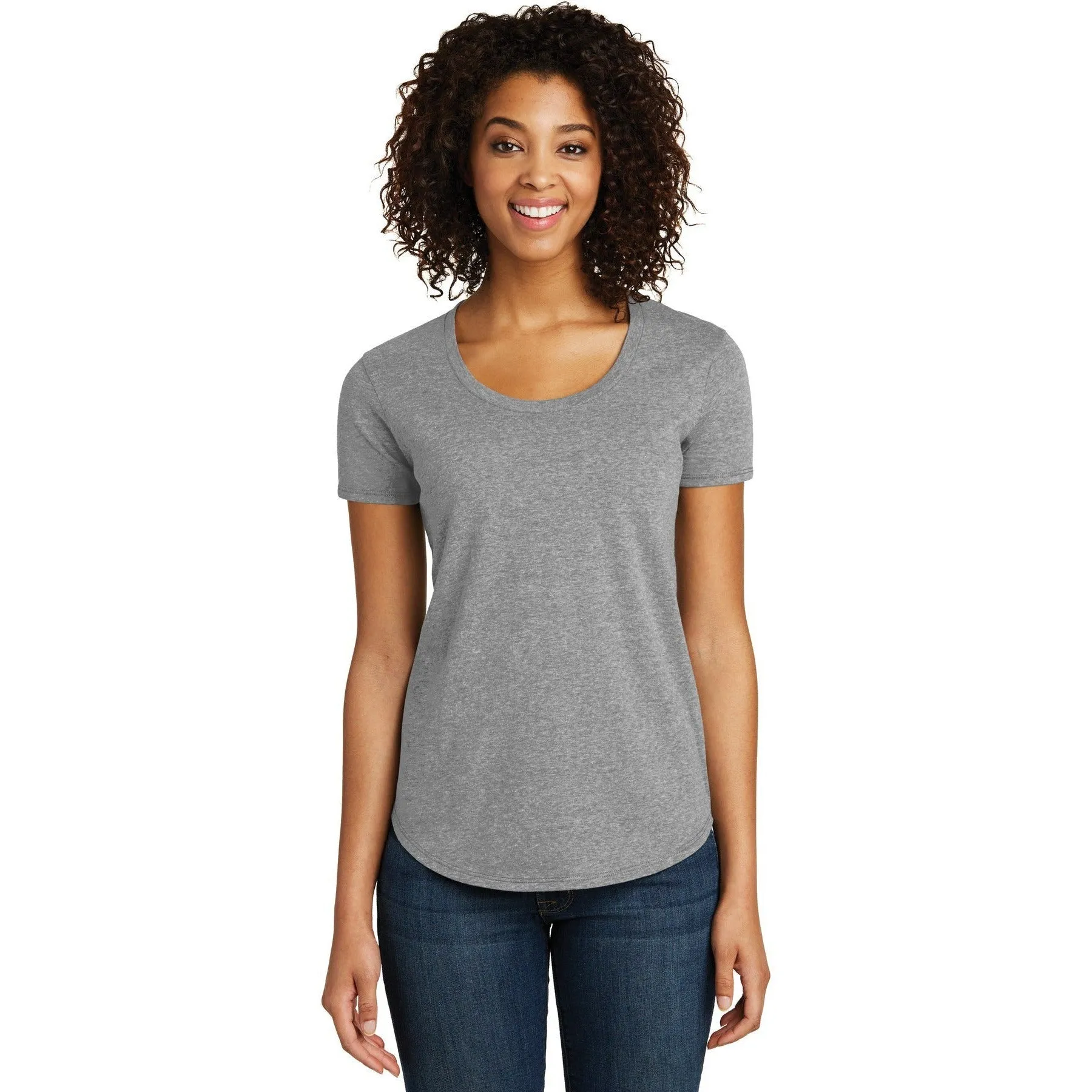 CLOSEOUT - District Women's Fitted Very Important Tee Scoop Neck