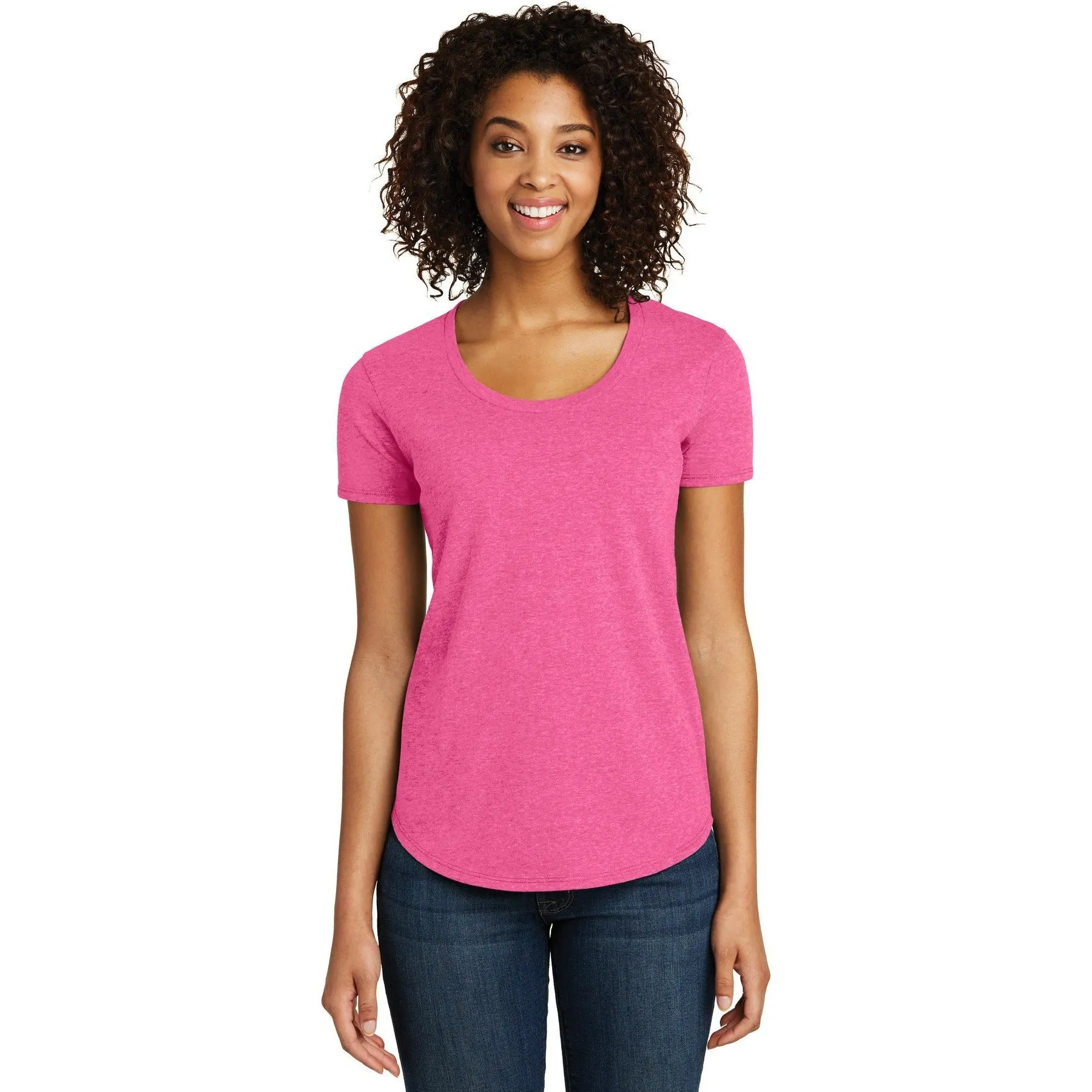 CLOSEOUT - District Women's Fitted Very Important Tee Scoop Neck