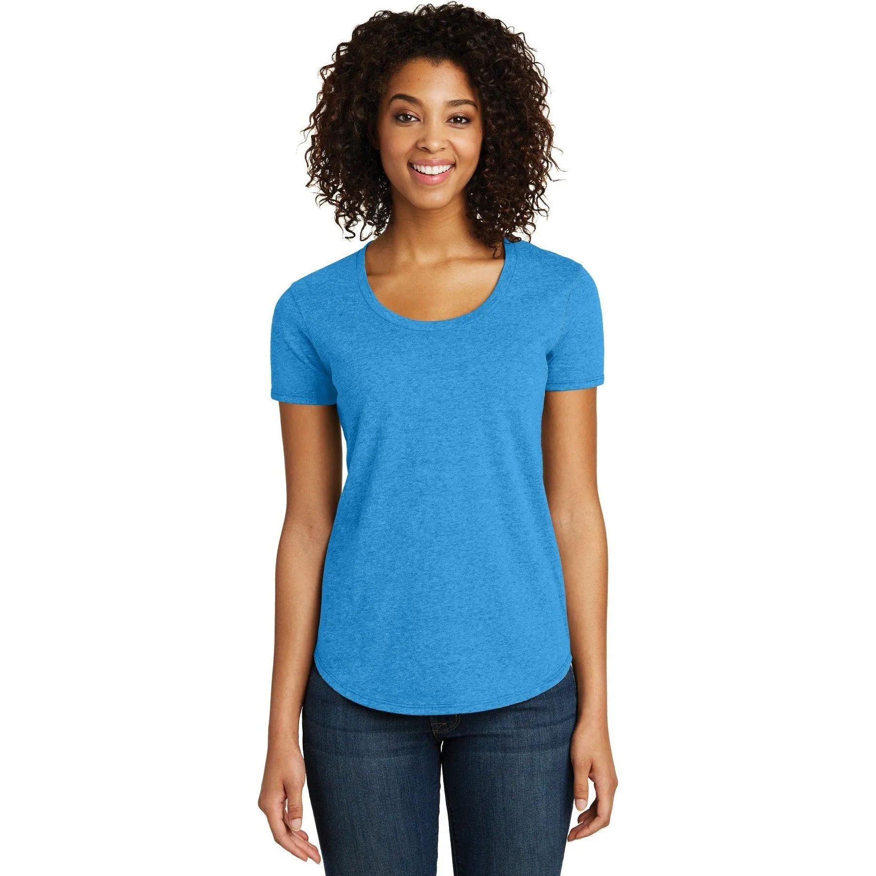 CLOSEOUT - District Women's Fitted Very Important Tee Scoop Neck