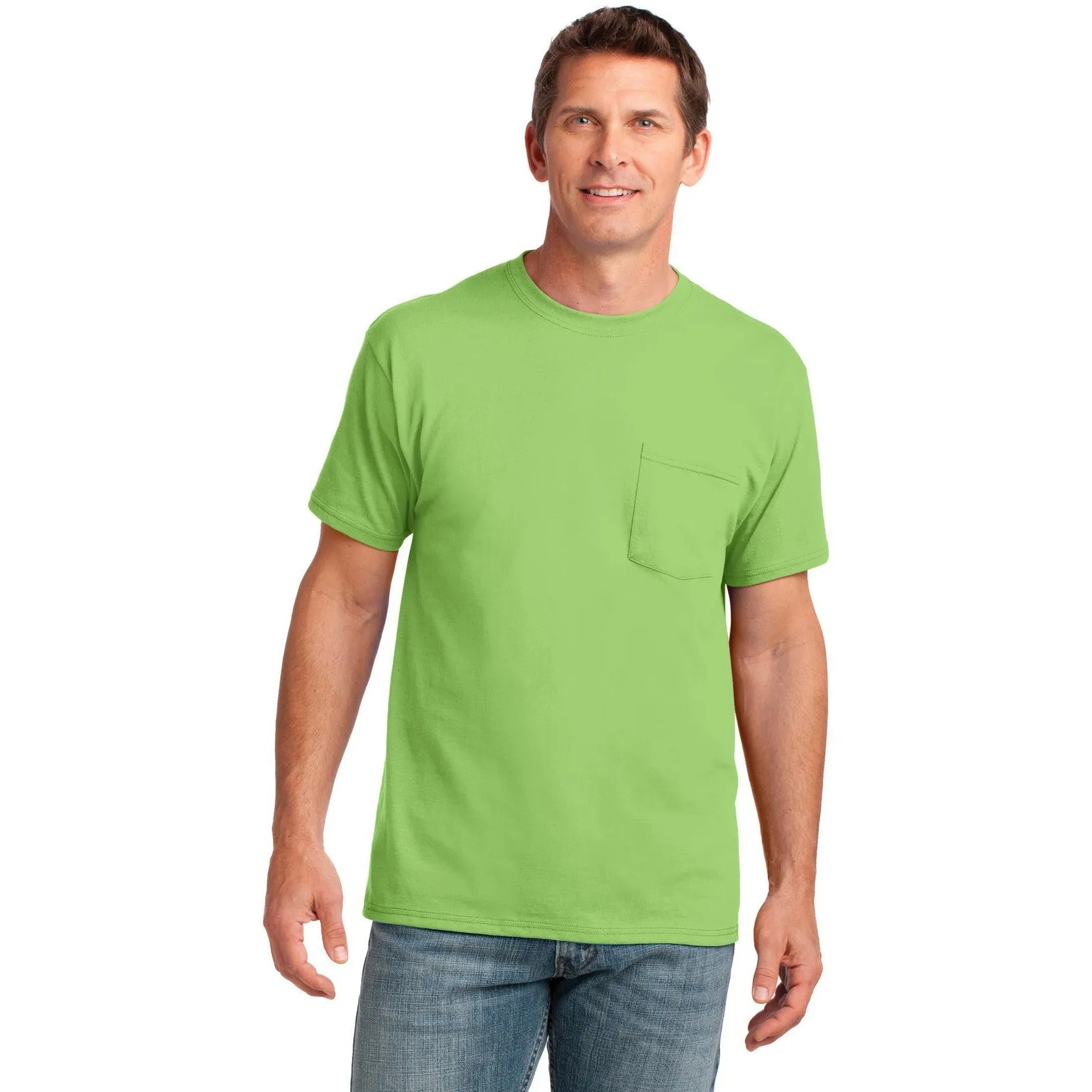 CLOSEOUT - Port & Company Core Cotton Pocket Tee