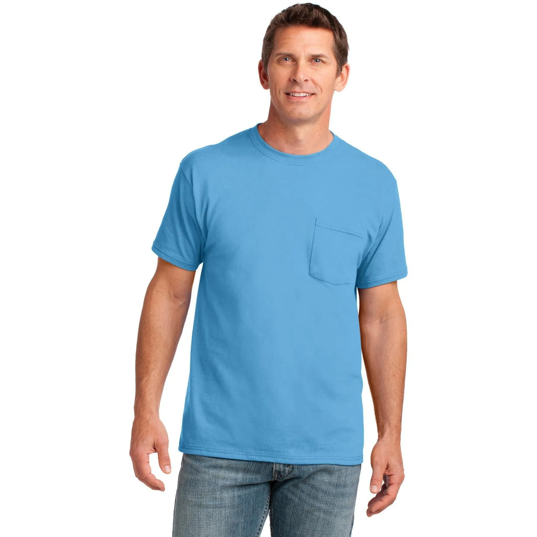 CLOSEOUT - Port & Company Core Cotton Pocket Tee