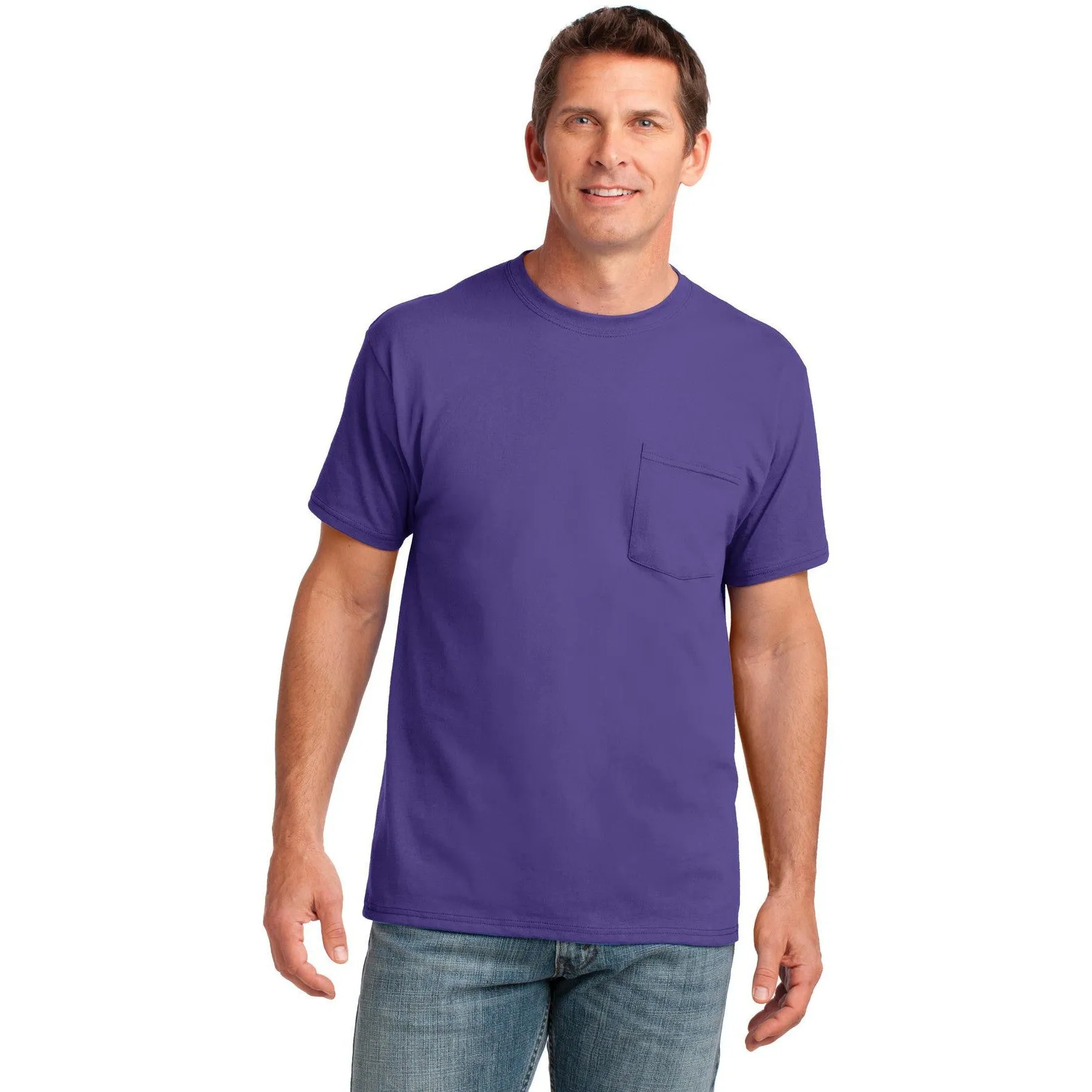 CLOSEOUT - Port & Company Core Cotton Pocket Tee