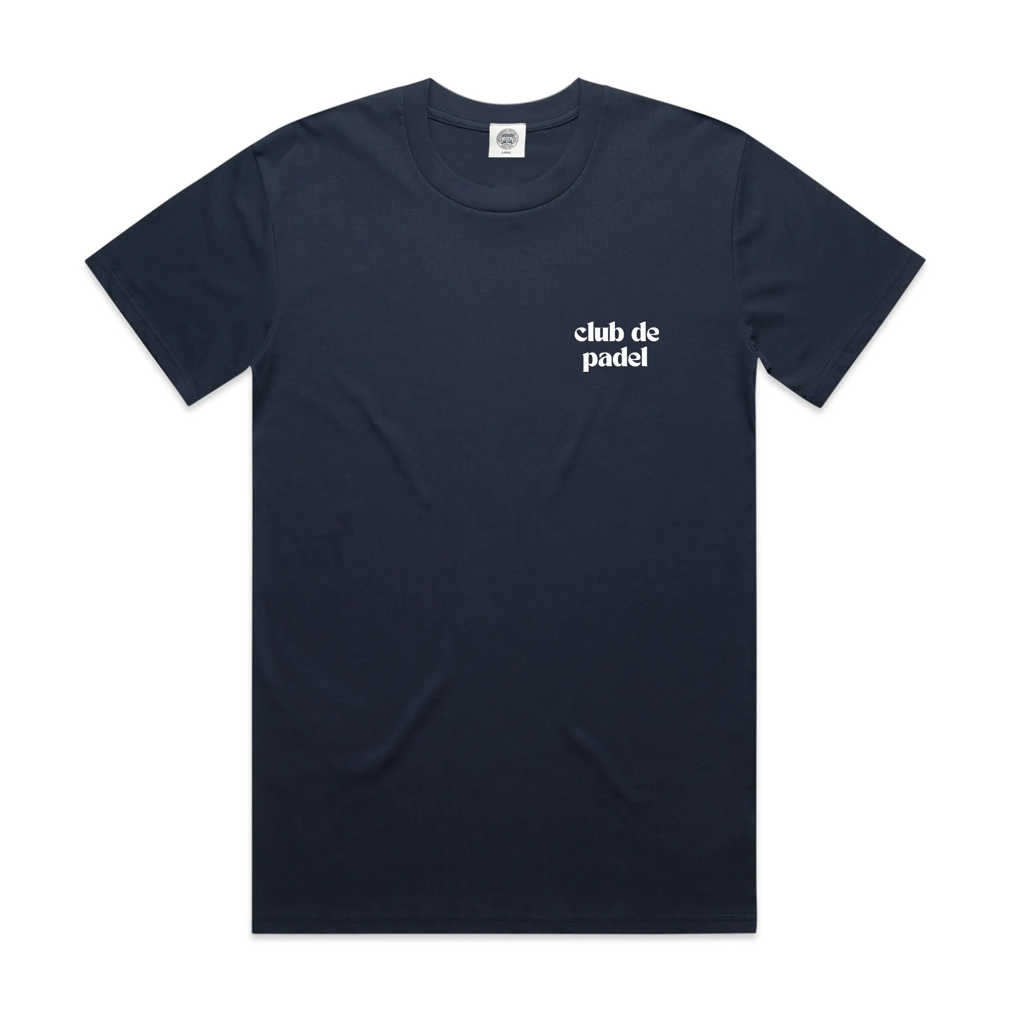 Club de Padel Logo Tee - Navy