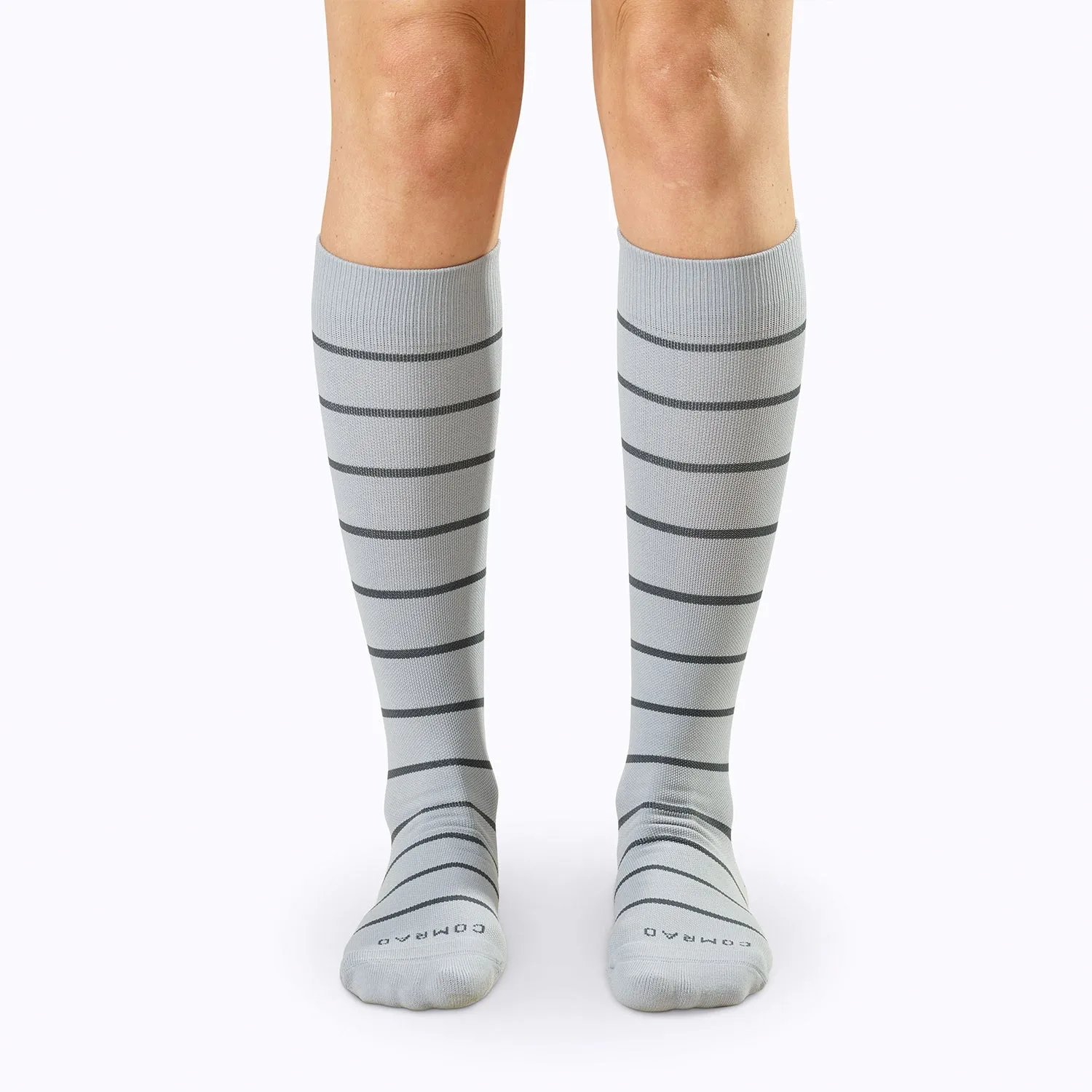 Comrad Stripes Knee High Socks - 15-20  mmHg