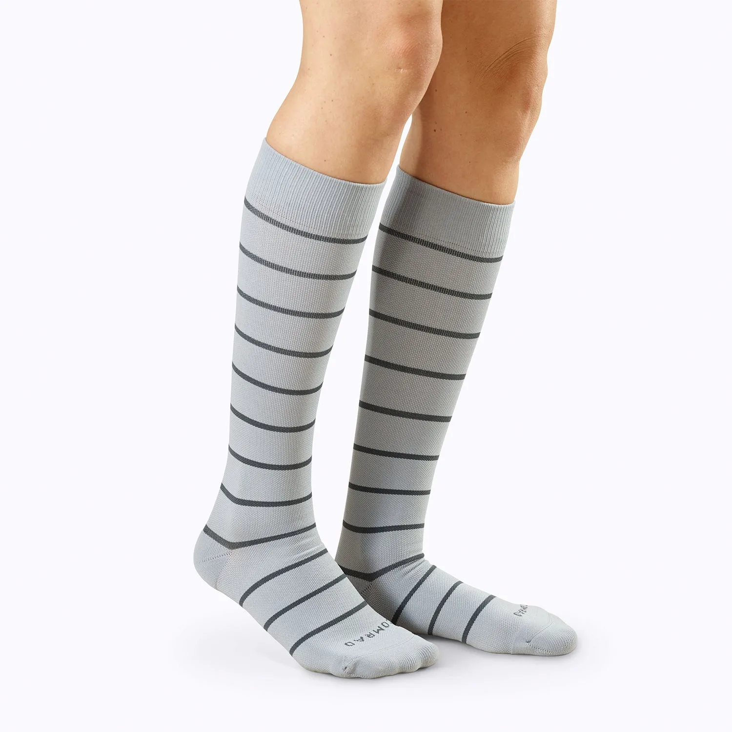 Comrad Stripes Knee High Socks - 15-20  mmHg